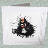 Rudolf The Red Nosed Cat Christmas Card